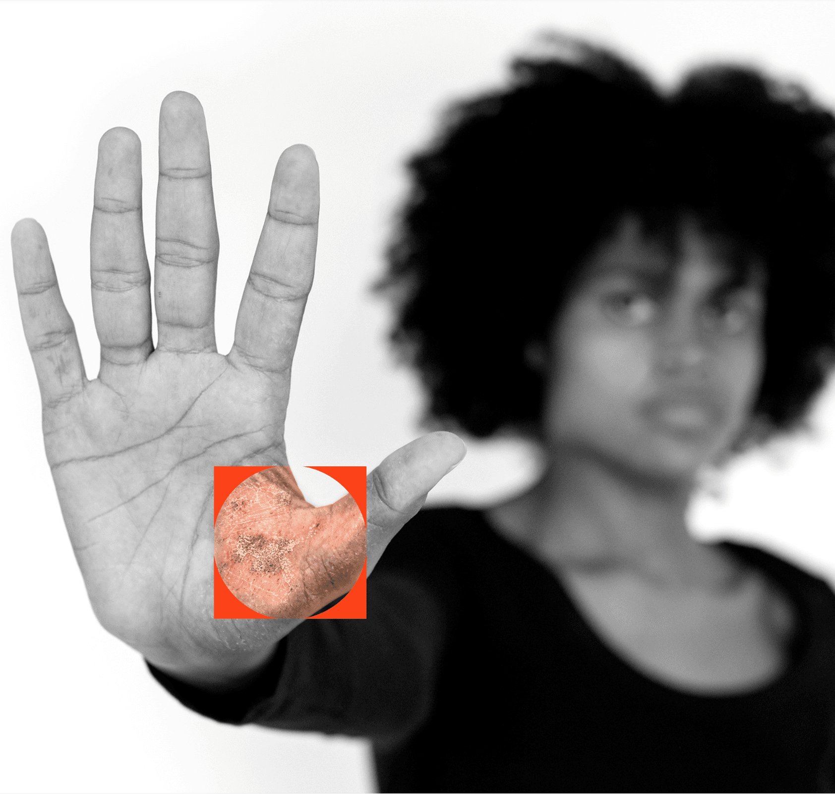 Hand with a flare
